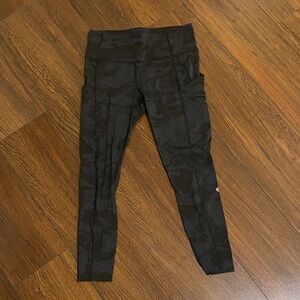 Women’s Black Camouflage Leggings